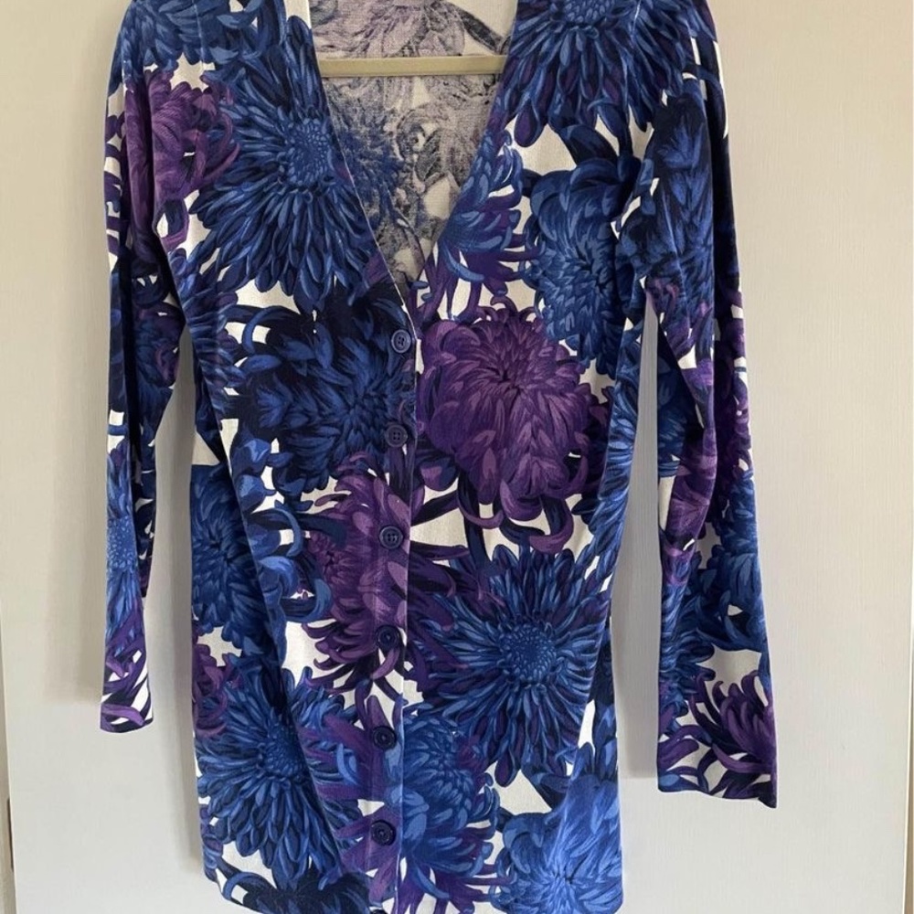 Issac Mizrahi Floral Cardigan